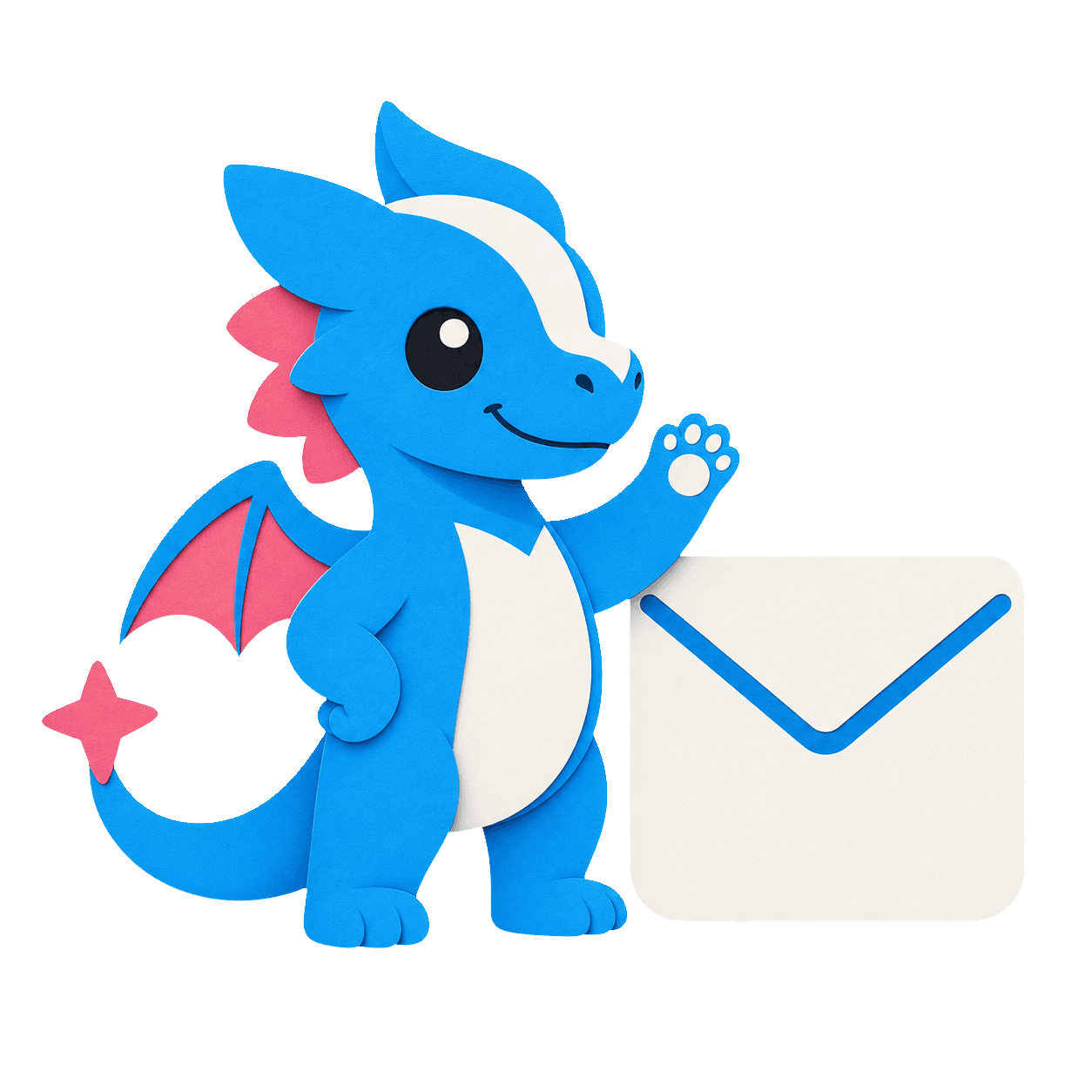 Proofling mascot sending a private ask