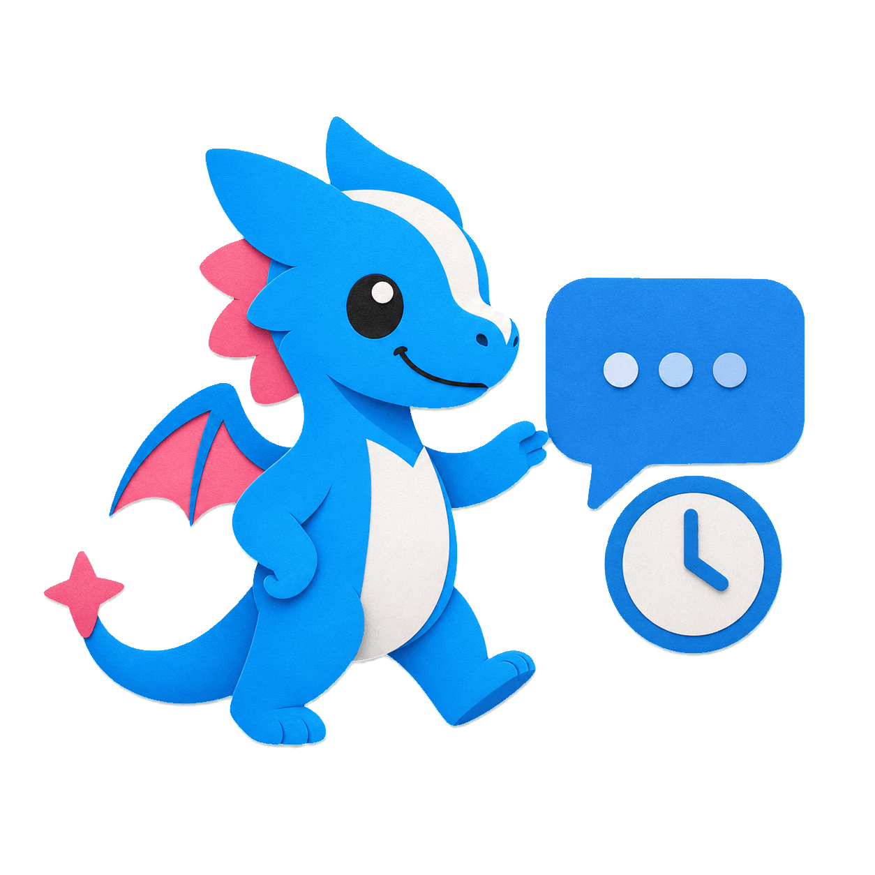 Proofling mascot carrying a gentle follow-up
