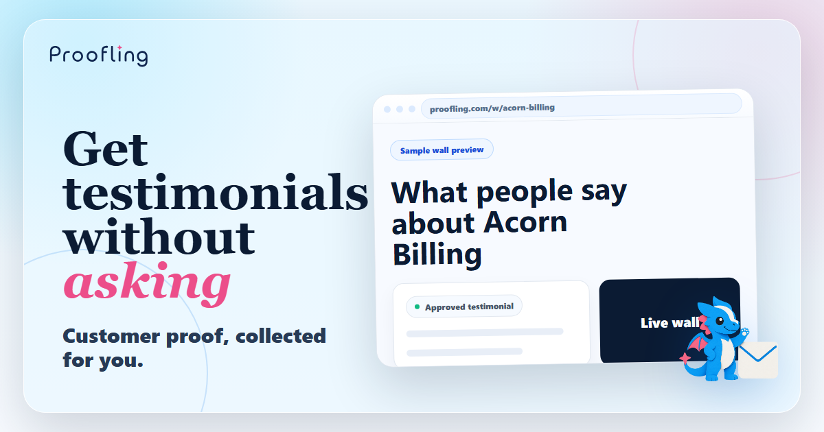 Proofling - Testimonials without chasing